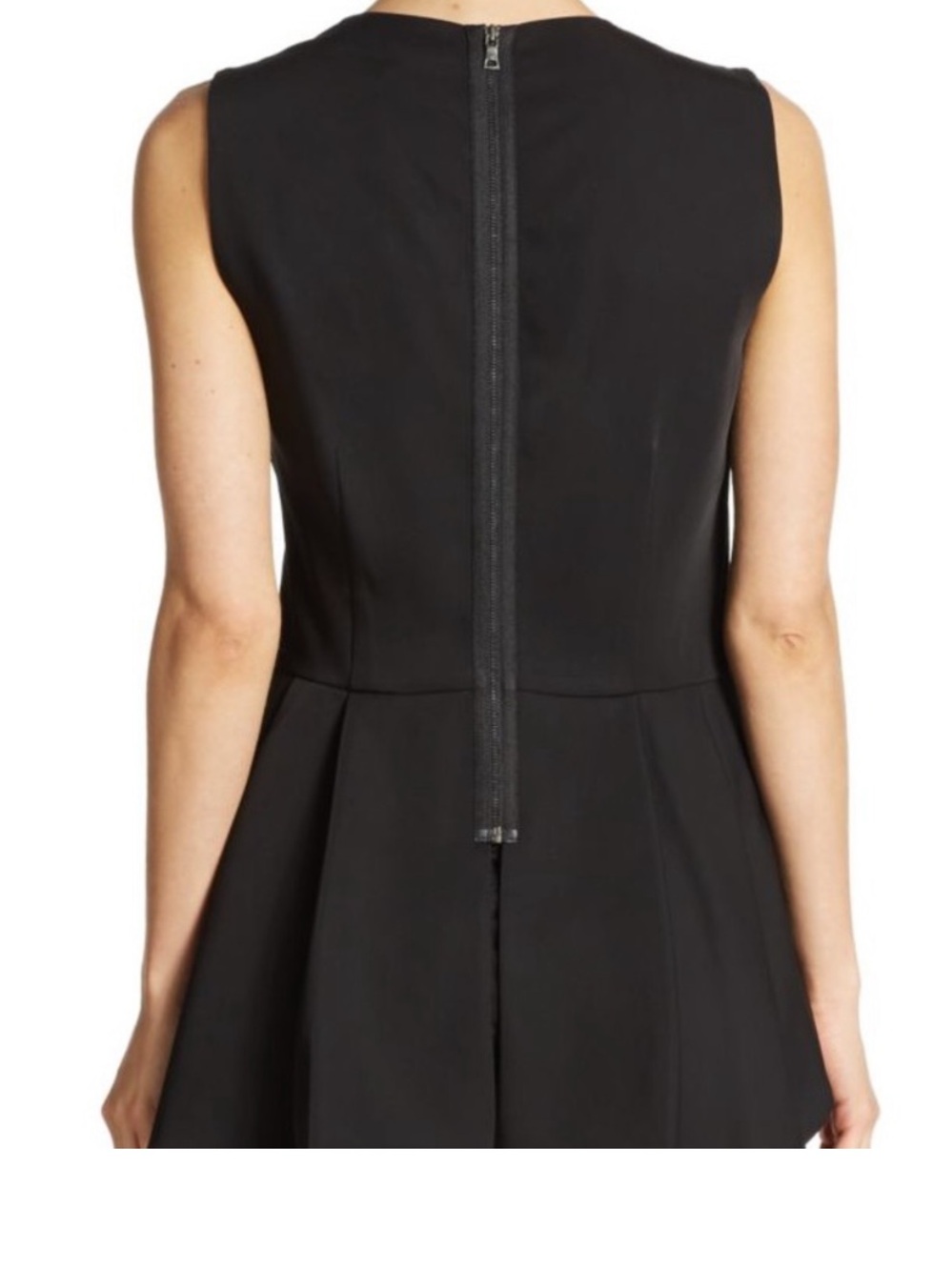 BCBGMAXAZRIA Black Ostrich Feather Top XXS NWT $338 - Picture 3 of 10